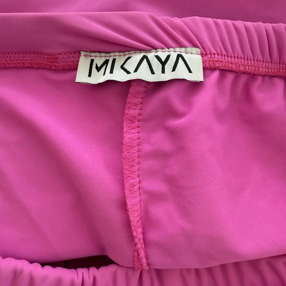 Women’s Pink Purple XL 1X Comfy Workout Athletic Modest Stretchy Leggings Skirt - Picture 6 of 10